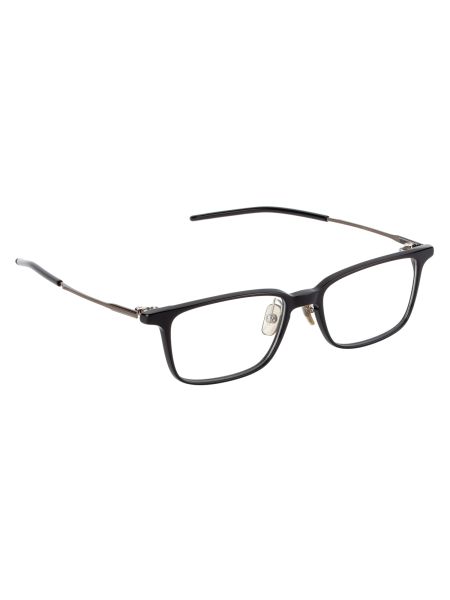NPM-115 黑色/金色長方形鈦金屬光學眼鏡