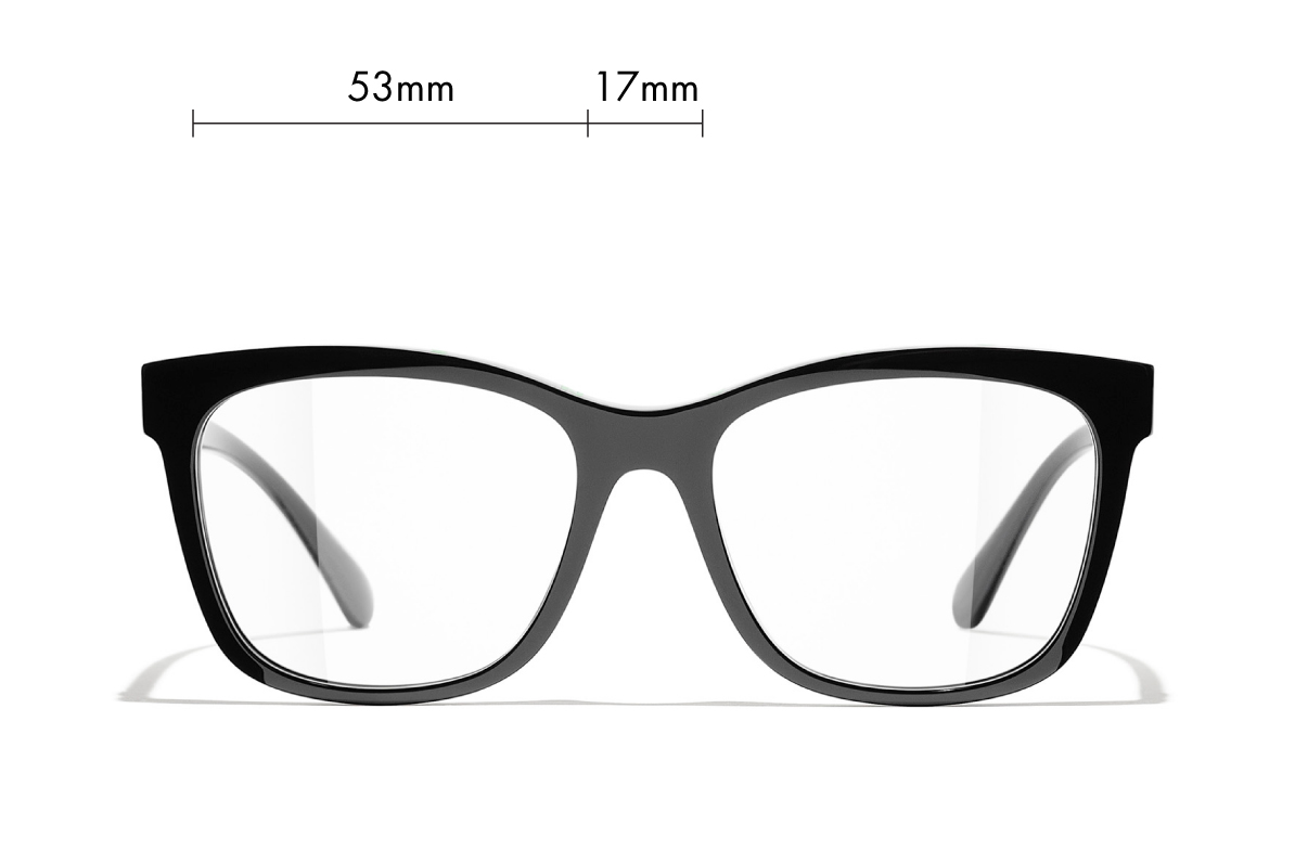 Chanel Square Eyeglasses - Acetate, Black - UV Protected - Women's Sunglasses - 3392 C501